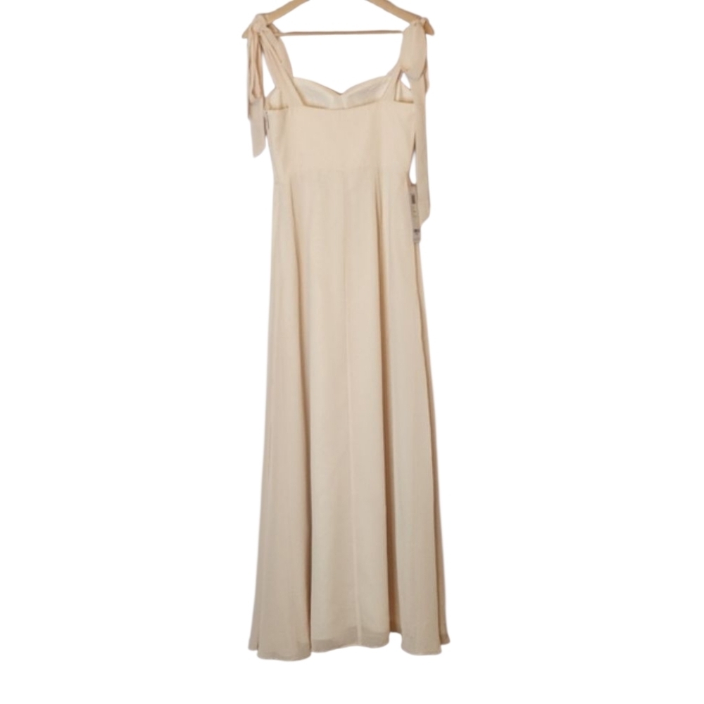 NWT AZAZIE LIZET Alabaster A-Line Sweetheart Neckline Chiffon Dress, size A4 - Picture 13 of 16